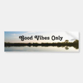 Good Vibes Only Natuur Custom Bumpersticker (Voorkant)