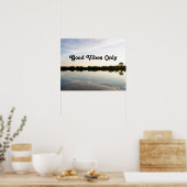 Good Vibes Only Natuur Inspirerend Motivatie Poster (Keuken)