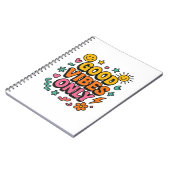 Good Vibes Only Notitieboek – Funky Retro (Linkerzijde)
