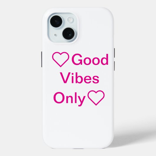 Good Vibes Only Pasteltelefoon hoesje (Achterkant)