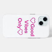 Good Vibes Only Pasteltelefoon hoesje (Achterkant (horizontaal))
