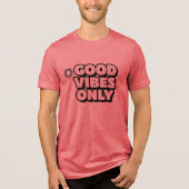 Good Vibes Only Positive Summer Slogan T-Shirt (Voorkant)