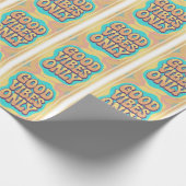 Good vibes only retro groovy style cadeaupapier (Hoek)