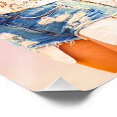 Good Vibes Only Retro Hippie Poster (Hoek)