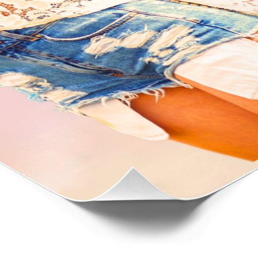 Good Vibes Only Retro Hippie Poster (Hoek)