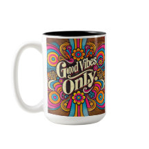 Good Vibes Only retro psychedelisch