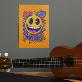 Good Vibes Only Retro Wall Art Poster
