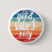 Good Vibes Only Ronde Button 5,7 Cm (Voorkant)