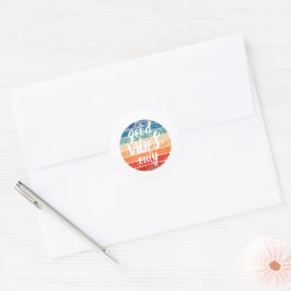 Good Vibes Only Ronde Sticker