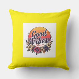 Good Vibes Only Sierkussen – Motivatie quote