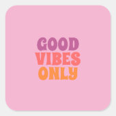Good vibes only stickers (Voorkant)