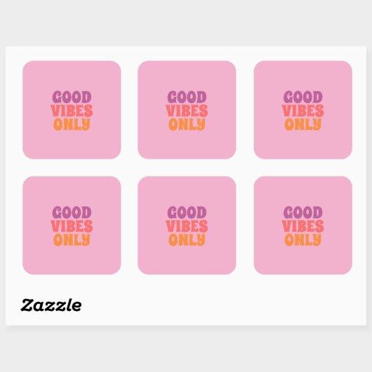 Good vibes only stickers (Vel)