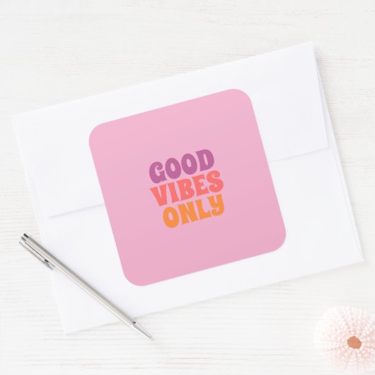 Good vibes only stickers (Envelop)