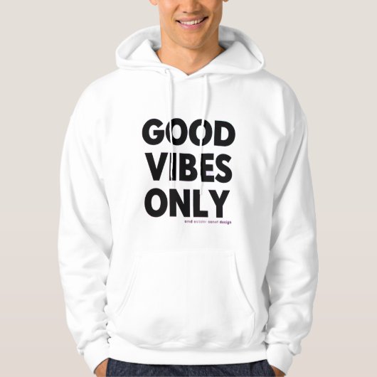 Good Vibes Only T-shirt | Positieve aanhalingsteke (Voorkant)