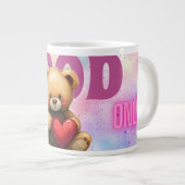 Good Vibes Only Teddy Bear Jumbo Mug Grote Koffiekop (Voorkant rechts)