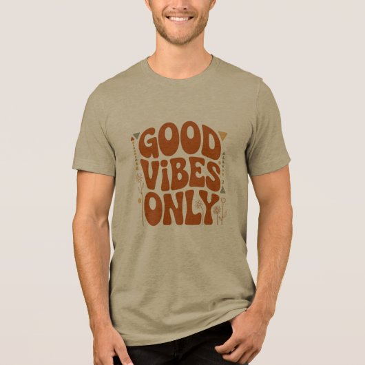Good Vibes Only Tri-Blend Shirt (Voorkant)