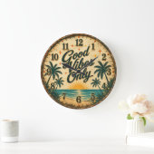 Good Vibes Only Tropical Beach Grote Klok (Huis)