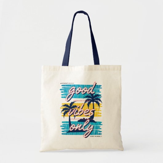 Good Vibes only Tropical Beach Modern Summer Tote Bag (Voorkant)