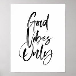 Good Vibes Only typografie art print