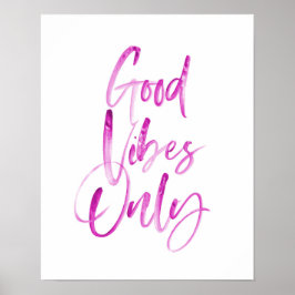 Good Vibes Only typografie art print