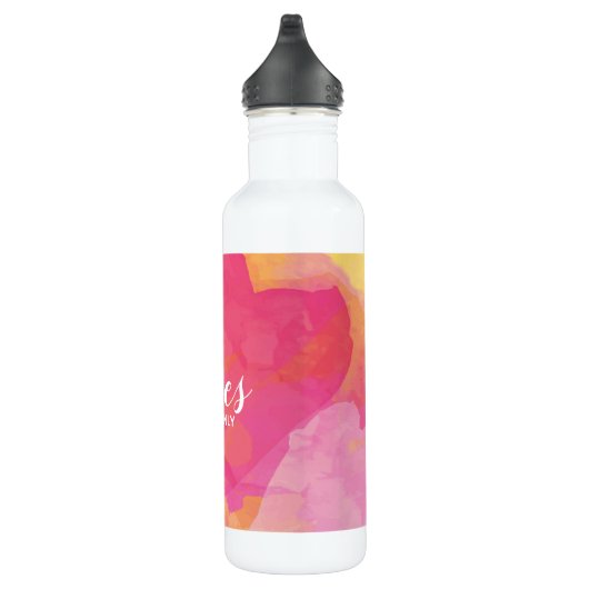 Good Vibes Only Typography Waterverf Abstract Waterfles (Rechts)