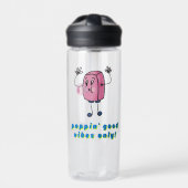 Good Vibes Only Water Bottle Clear Waterfles (Voorkant)