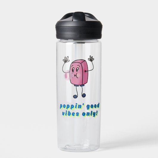 Good Vibes Only Water Bottle Clear Waterfles (Voorkant)