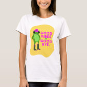 Good Vibes or Good Bye Frog – Cowgirl Aesthetic  T-shirt (Voorkant)