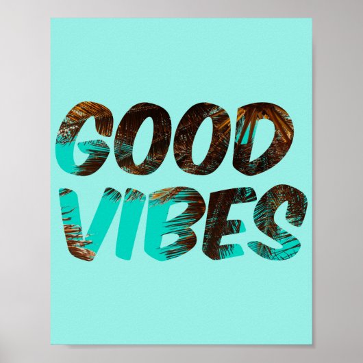Good Vibes Palm Poster (Voorkant)