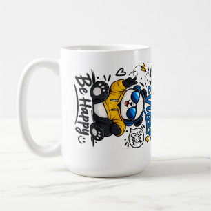 Good Vibes Panda – Schattige Panda met Zonnebril Koffiemok
