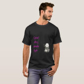 : "Good Vibes, Panda Style" - Minimalist Cute Pand T-shirt (Voorkant volledig)