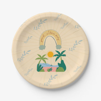 Good Vibes Paper Plates Papieren Bordje
