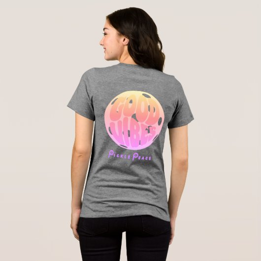 Good Vibes Pastels Tri-Blend Shirt (Achterkant volledig)