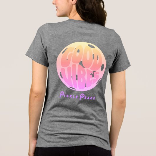 Good Vibes Pastels Tri-Blend Shirt (Achterkant)