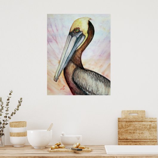 Good Vibes Pelican Poster (Keuken)