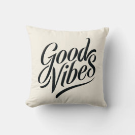 Good Vibes Pillow - Moderne kalligrafie stijl Kussen