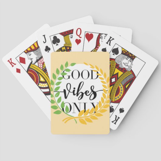 good vibes pokerkaarten (Achterkant)