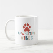 Good Vibes Positive Energy Paw-sitive Vibes Funny Koffiemok (Links)