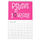 Good Vibes Positive Quotes Pink Rainbow 2022 Kalender (Mar 2027)