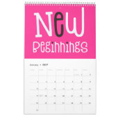 Good Vibes Positive Quotes Pink Rainbow 2022 Kalender (Jan 2027)