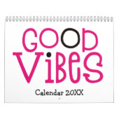 Good Vibes Positivity citeert Roze White 2022 Kalender (Hoes)