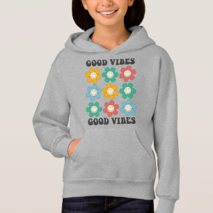Good Vibes Retro Colorful Daisy Flowers