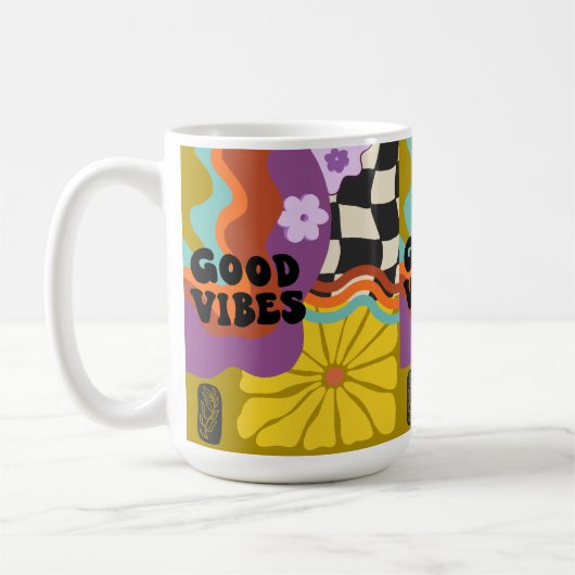 Good Vibes - Retro Days Koffiemok (Links)