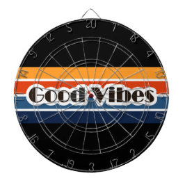 Good Vibes Retro Style Dartbord