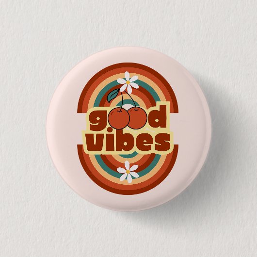 Good Vibes Ronde Button 3,2 Cm (Voorkant)
