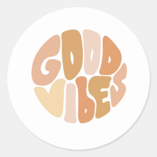 Good Vibes Ronde Sticker