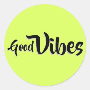 Good Vibes Ronde Sticker