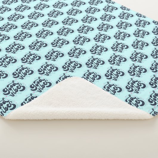 Good Vibes Sherpa Blanket Deken (3/4)