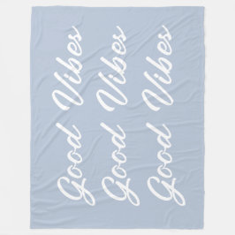 Good Vibes Sherpa Fleece Throw Blanket