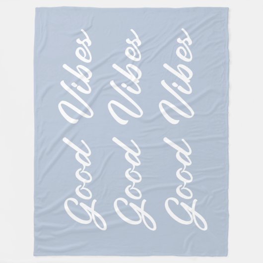 Good Vibes Sherpa Fleece Throw Blanket (Voorkant)